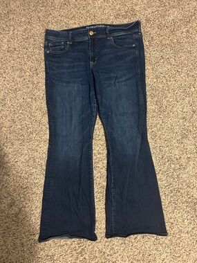American Eagle size 16 short- Dark wash bootcut jeans